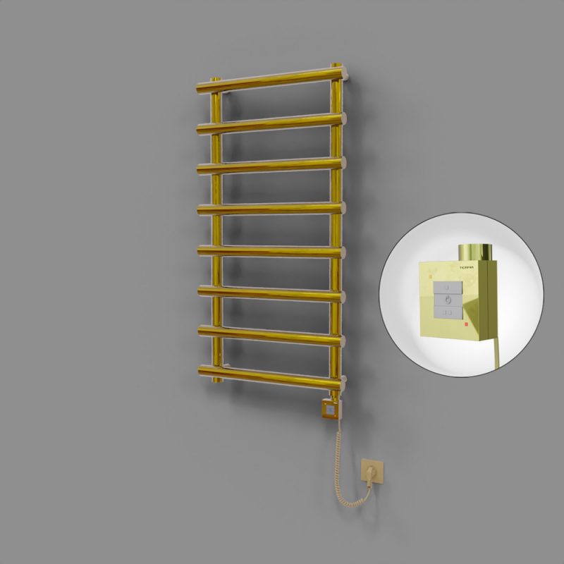 Amazon Dekoratif Elektrikli Havlupan 600x1150 Altın (KTX1 Termostat) 300W Spiral Kablolu - 1AMA06001150K2PEB030-K