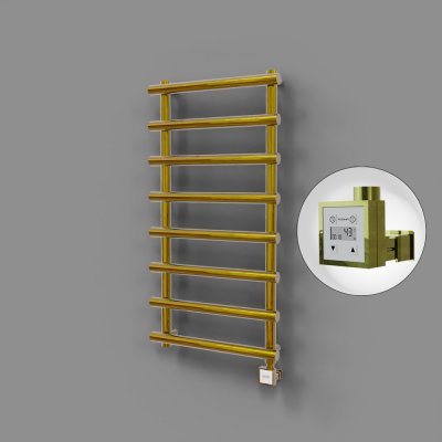 Radiva - Amazon Dekoratif Elektrikli Havlupan 600x1150 Altın (KTX3 Termostat) 300W (1)