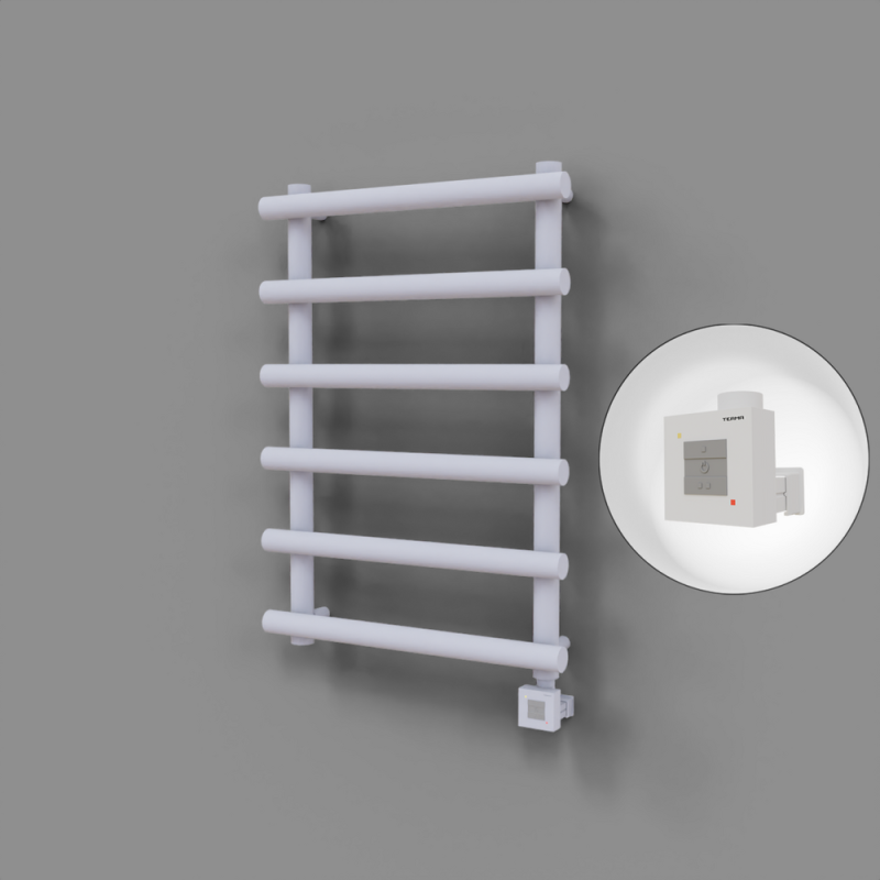 Amazon Dekoratif Elektrikli Havlupan 600x1150 Beyaz (KTX1 Termostat) 600W - 1AMA06001150B1TEB060