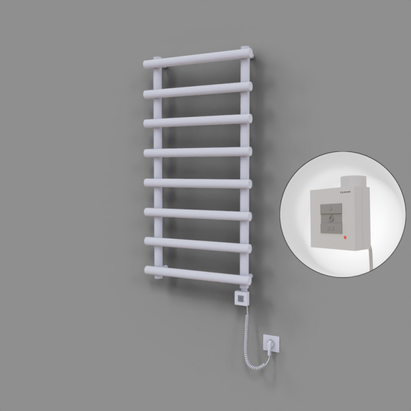 Amazon Dekoratif Elektrikli Havlupan 600x1150 Beyaz (KTX1 Termostat) 600W Spiral Kablolu - 1AMA06001150B1TEB060-K