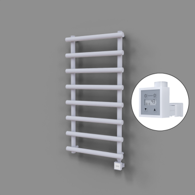 Radiva - Amazon Dekoratif Elektrikli Havlupan 600x1150 Beyaz (KTX3 Termostat) 600W (1)