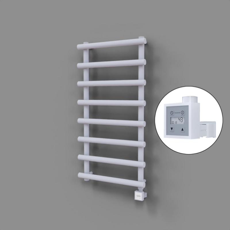 Amazon Dekoratif Elektrikli Havlupan 600x1150 Beyaz (KTX3 Termostat) 600W - 1AMA06001150B1TE7060