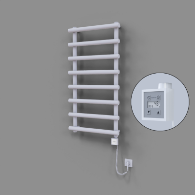 Radiva - Amazon Dekoratif Elektrikli Havlupan 600x1150 Beyaz (KTX3 Termostat) 600W Spiral Kablolu