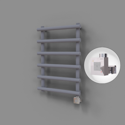 Radiva - Amazon Dekoratif Elektrikli Havlupan 600x1150 Gri (KTX1 Termostat) 600W (1)