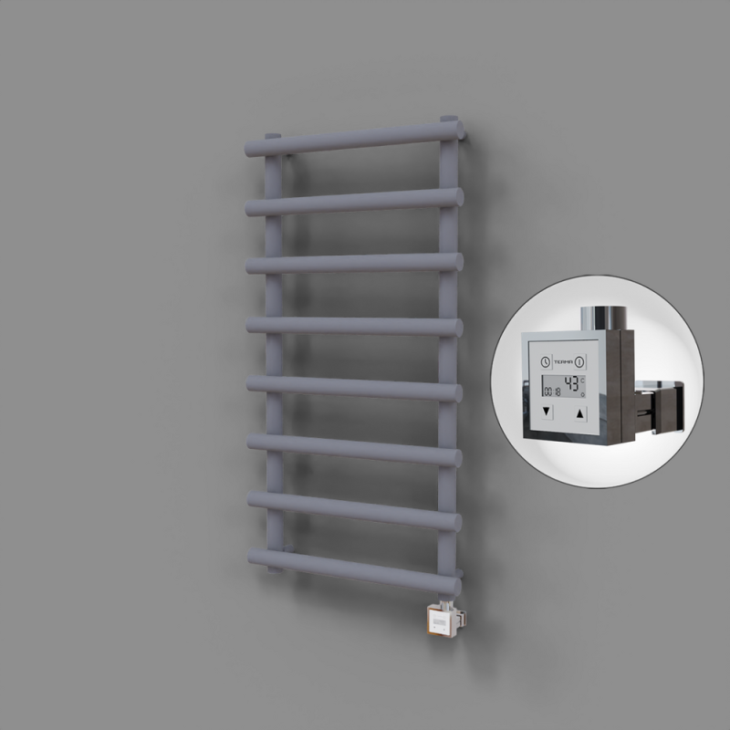 Amazon Dekoratif Elektrikli Havlupan 600x1150 Gri (KTX3 Termostat) 600W - 1AMA06001150B4TE7060