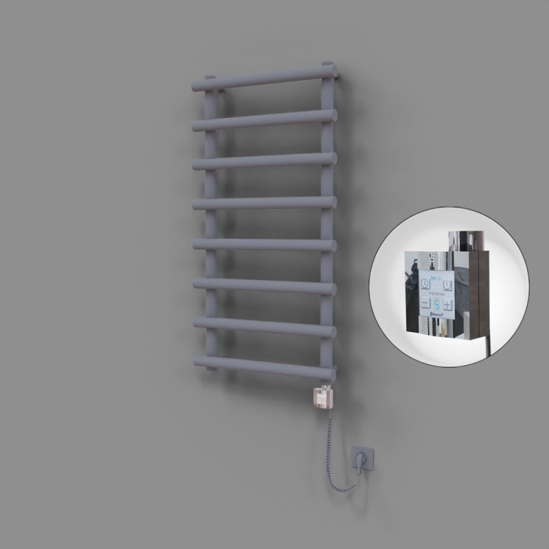 Amazon Dekoratif Elektrikli Havlupan 600x1150 Gri (KTX4 Termostat) 600W Spiral Kablolu - 1AMA06001150B4TEC060-K