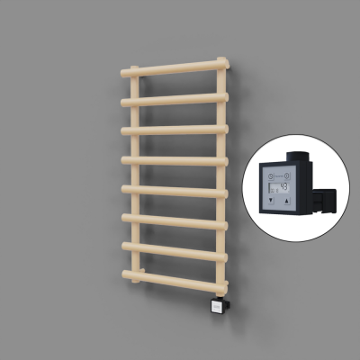 Radiva - Amazon Dekoratif Elektrikli Havlupan 600x1150 Kapuçino (KTX3 Termostat) 600W