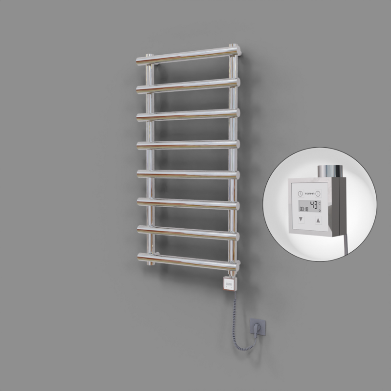 Amazon Dekoratif Elektrikli Havlupan 600x1150 Krom (KTX3 Termostat) 300W Spiral Kablolu - 1AMA06001150K1PE7030-K