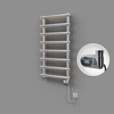 Radiva - Amazon Dekoratif Elektrikli Havlupan 600x1150 Krom (Thesis Termostat) 300W