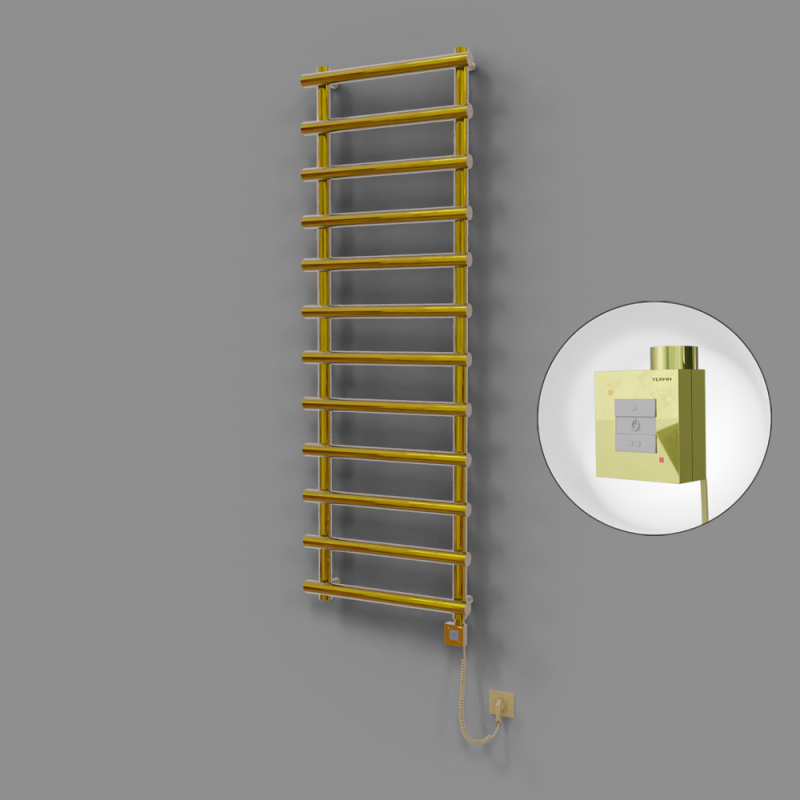 Amazon Dekoratif Elektrikli Havlupan 600x1750 Altın (KTX1 Termostat) 600W Spiral Kablolu - 1AMA06001750K2PEB060-K