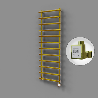 Radiva - Amazon Dekoratif Elektrikli Havlupan 600x1750 Altın (KTX3 Termostat) 600W (1)