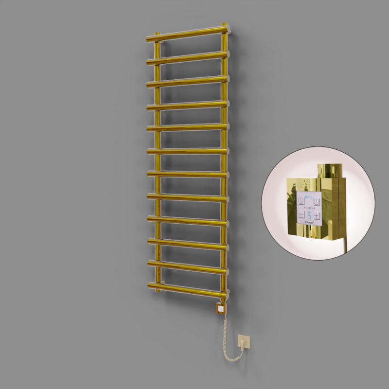 Amazon Dekoratif Elektrikli Havlupan 600x1750 Altın (KTX4 Termostat) 600W Spiral Kablolu - 1AMA06001750K2PEC060-K