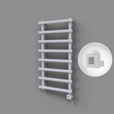 Radiva - Amazon Dekoratif Elektrikli Havlupan 600x1750 Beyaz (KTX1 Termostat) 1000W