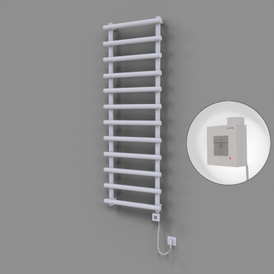 Radiva - Amazon Dekoratif Elektrikli Havlupan 600x1750 Beyaz (KTX1 Termostat) 1000W Spiral Kablolu (1)