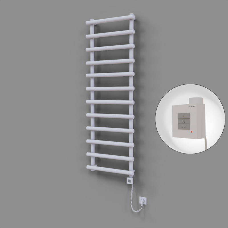 Amazon Dekoratif Elektrikli Havlupan 600x1750 Beyaz (KTX1 Termostat) 1000W Spiral Kablolu - 1AMA06001750B1TEB100-K