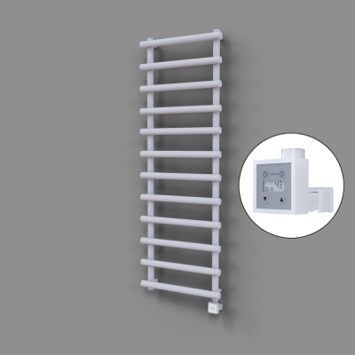 Radiva - Amazon Dekoratif Elektrikli Havlupan 600x1750 Beyaz (KTX3 Termostat) 1000W