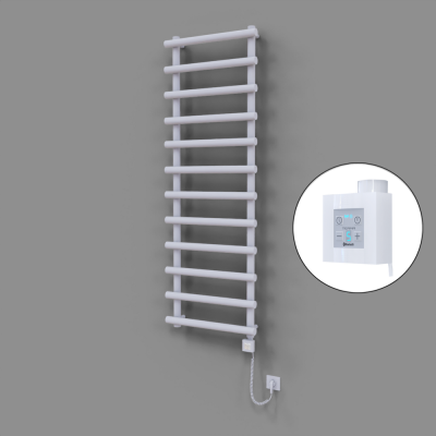 Radiva - Amazon Dekoratif Elektrikli Havlupan 600x1750 Beyaz (KTX4 Termostat) 1000W Spiral Kablolu (1)