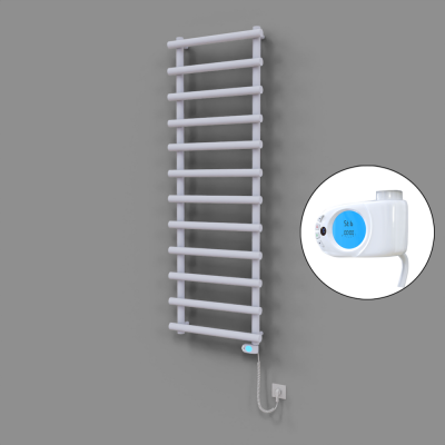 Radiva - Amazon Dekoratif Elektrikli Havlupan 600x1750 Beyaz (Musa Termostat) 900W