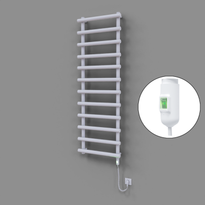 Radiva - Amazon Dekoratif Elektrikli Havlupan 600x1750 Beyaz (On/Off Düğmeli) 900W (1)