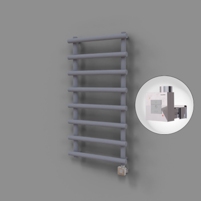 Radiva - Amazon Dekoratif Elektrikli Havlupan 600x1750 Gri (KTX1 Termostat) 1000W