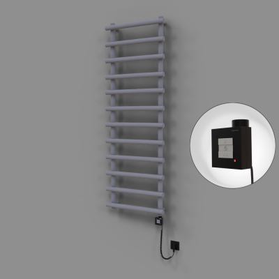 Radiva - Amazon Dekoratif Elektrikli Havlupan 600x1750 Gri (KTX1 Termostat) 1000W Spiral Kablolu (1)