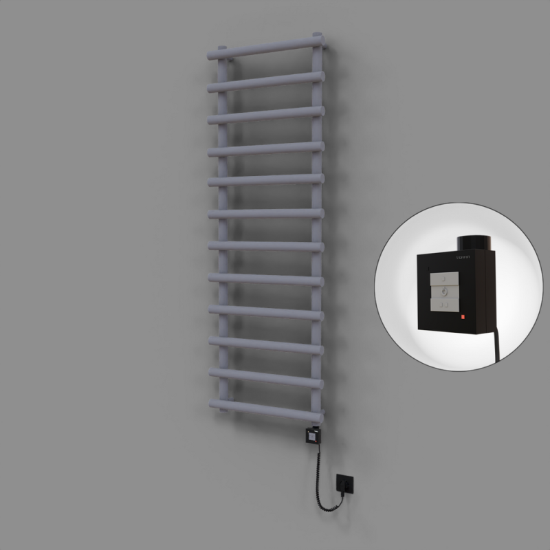 Amazon Dekoratif Elektrikli Havlupan 600x1750 Gri (KTX1 Termostat) 1000W Spiral Kablolu - 1AMA06001750B4TEB100-K