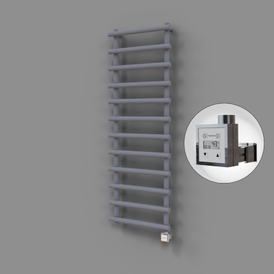 Radiva - Amazon Dekoratif Elektrikli Havlupan 600x1750 Gri (KTX3 Termostat) 1000W