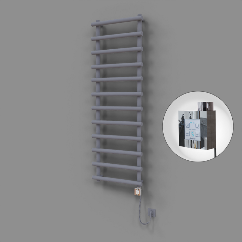 Amazon Dekoratif Elektrikli Havlupan 600x1750 Gri (KTX4 Termostat) 1000W Spiral Kablolu - 1AMA06001750B4TEC100-K