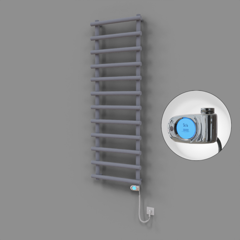 Amazon Dekoratif Elektrikli Havlupan 600x1750 Gri (Musa Termostat) 900W - 1AMA06001750B4TE3090