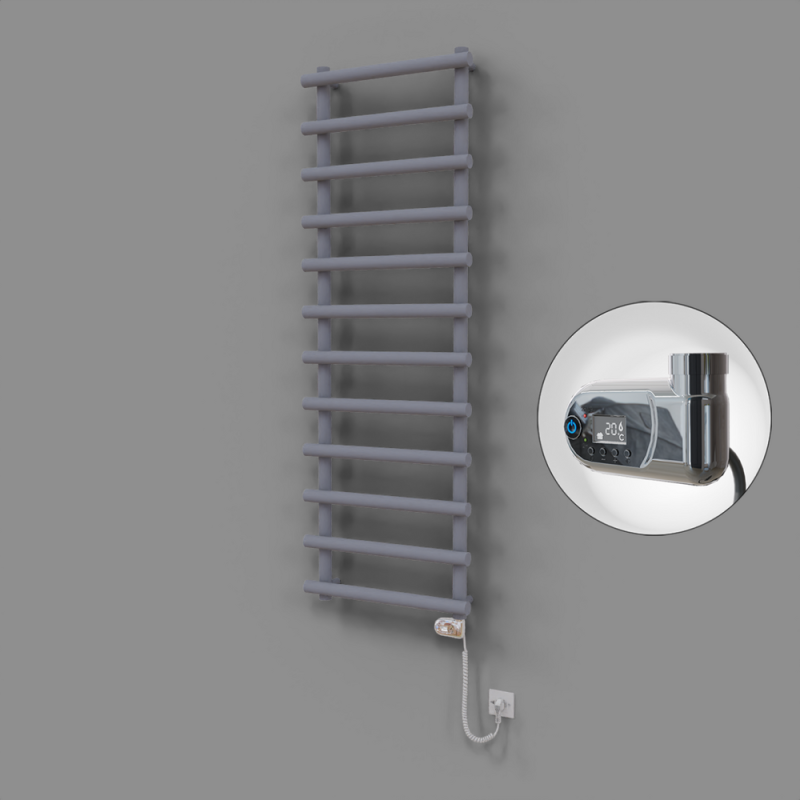 Amazon Dekoratif Elektrikli Havlupan 600x1750 Gri (Thesis Termostat) 900W - 1AMA06001750B4TE2090