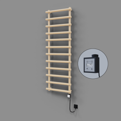 Radiva - Amazon Dekoratif Elektrikli Havlupan 600x1750 Kapuçino (KTX3 Termostat) 1000W Spiral Kablolu (1)