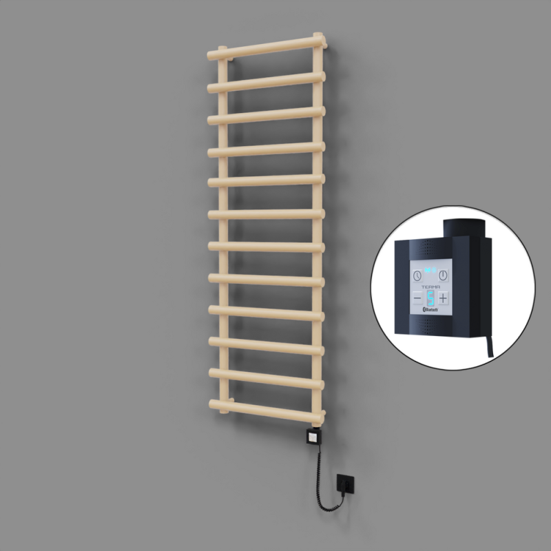 Amazon Dekoratif Elektrikli Havlupan 600x1750 Kapuçino (KTX4 Termostat) 1000W Spiral Kablolu - 1AMA06001750BKTEC100-K