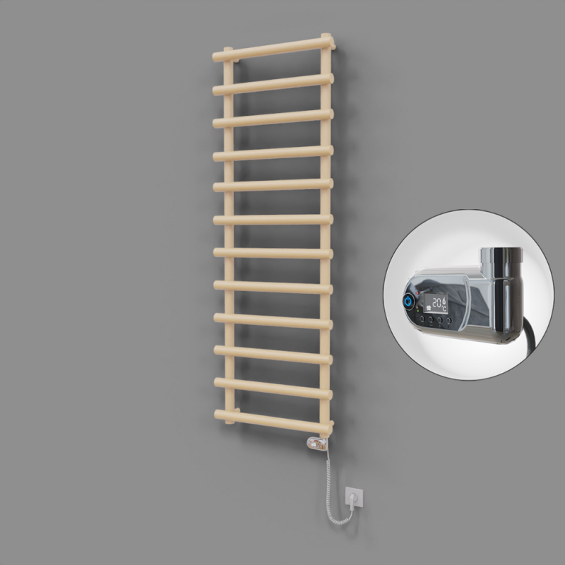 Amazon Dekoratif Elektrikli Havlupan 600x1750 Kapuçino (Thesis Termostat) 900W - 1AMA06001750BKTE2090