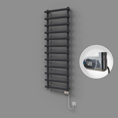 Radiva - Amazon Dekoratif Elektrikli Havlupan 600x1750 Koyu Antrasit (Thesis Termostat) 900W (1)