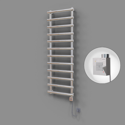 Radiva - Amazon Dekoratif Elektrikli Havlupan 600x1750 Krom (KTX1 Termostat) 600W Spiral Kablolu