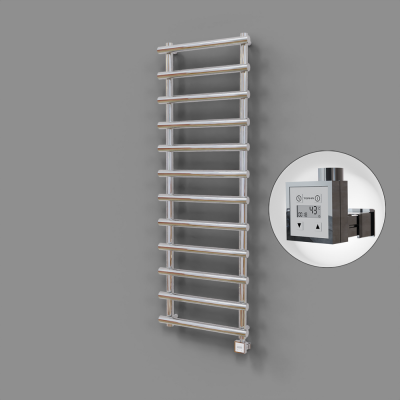 Radiva - Amazon Dekoratif Elektrikli Havlupan 600x1750 Krom (KTX3 Termostat) 600W (1)