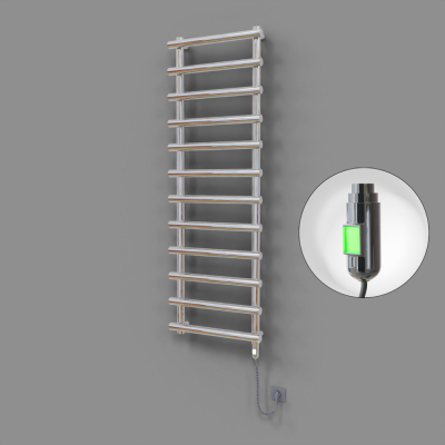 Radiva - Amazon Dekoratif Elektrikli Havlupan 600x1750 Krom (On/Off Düğmeli) 600W