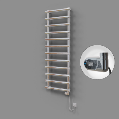 Radiva - Amazon Dekoratif Elektrikli Havlupan 600x1750 Krom (Thesis Termostat) 600W