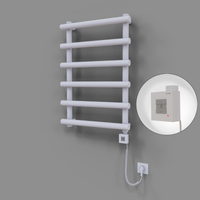 Radiva - Amazon Dekoratif Elektrikli Havlupan 600x850 Beyaz (KTX1 Termostat) 300W Spiral Kablolu