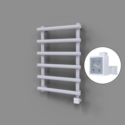 Radiva - Amazon Dekoratif Elektrikli Havlupan 600x850 Beyaz (KTX3 Termostat) 300W (1)