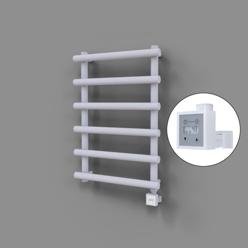 Amazon Dekoratif Elektrikli Havlupan 600x850 Beyaz (KTX3 Termostat) 300W - 1AMA06000850B1TE7030