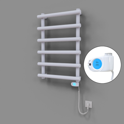 Radiva - Amazon Dekoratif Elektrikli Havlupan 600x850 Beyaz (Musa Termostat) 300W