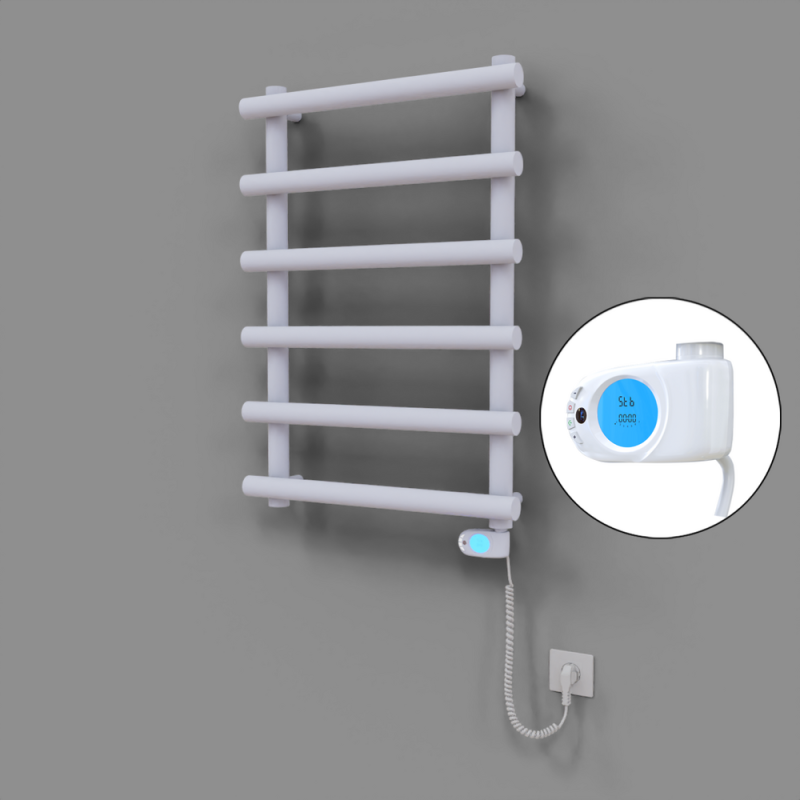 Amazon Dekoratif Elektrikli Havlupan 600x850 Beyaz (Musa Termostat) 300W - 1AMA06000850B1TE3030