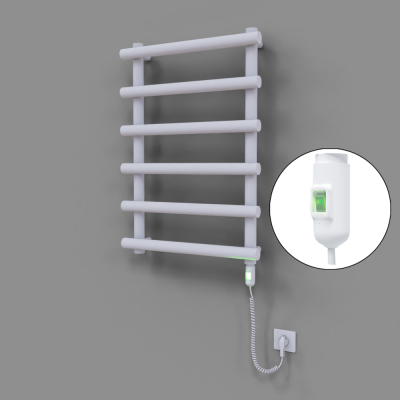 Radiva - Amazon Dekoratif Elektrikli Havlupan 600x850 Beyaz (On/Off Düğmeli) 300W