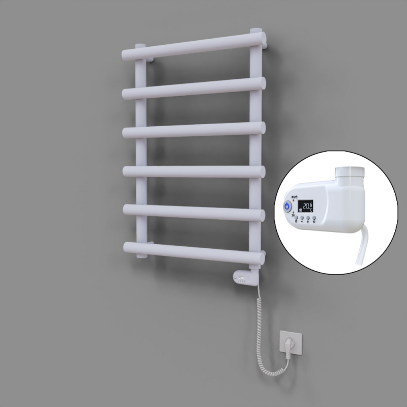 Amazon Dekoratif Elektrikli Havlupan 600x850 Beyaz (Thesis Termostat) 300W - 1AMA06000850B1TE2030