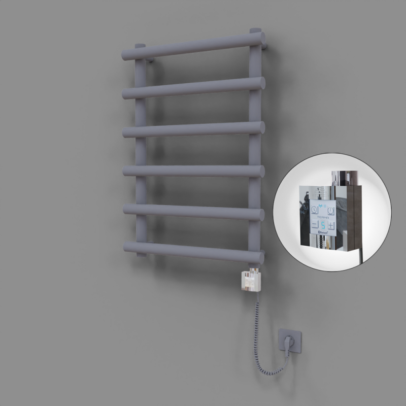 Amazon Dekoratif Elektrikli Havlupan 600x850 Gri (KTX4 Termostat) 300W Spiral Kablolu - 1AMA06000850B4TEC030-K