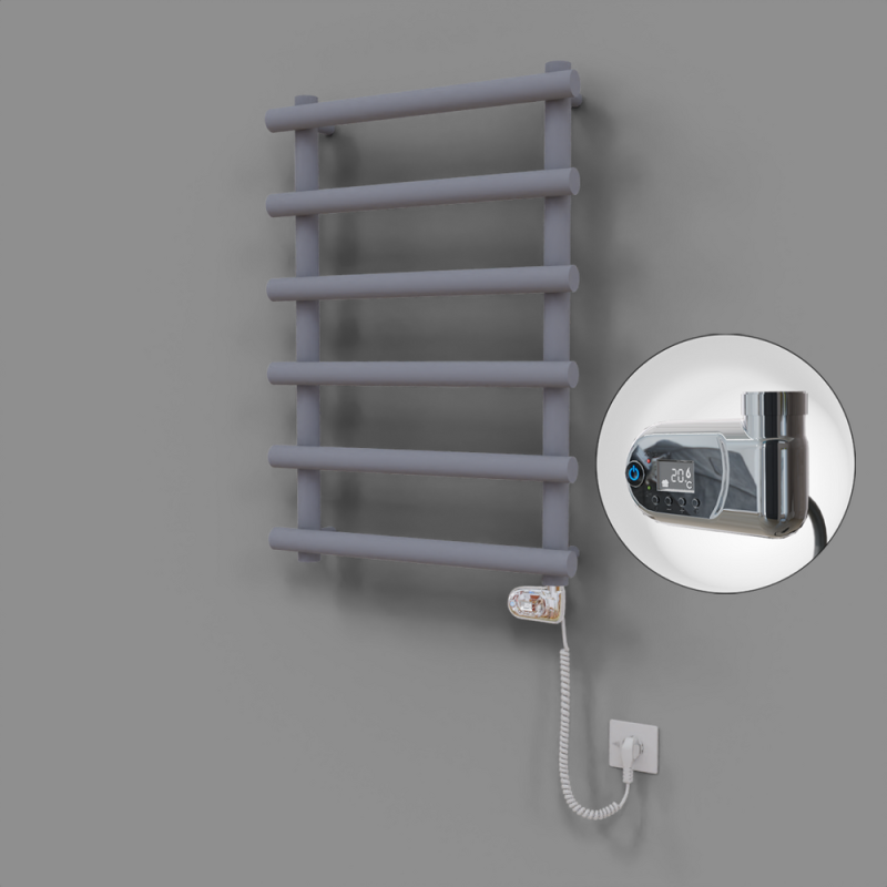 Amazon Dekoratif Elektrikli Havlupan 600x850 Gri (Thesis Termostat) 300W - 1AMA06000850B4TE2030