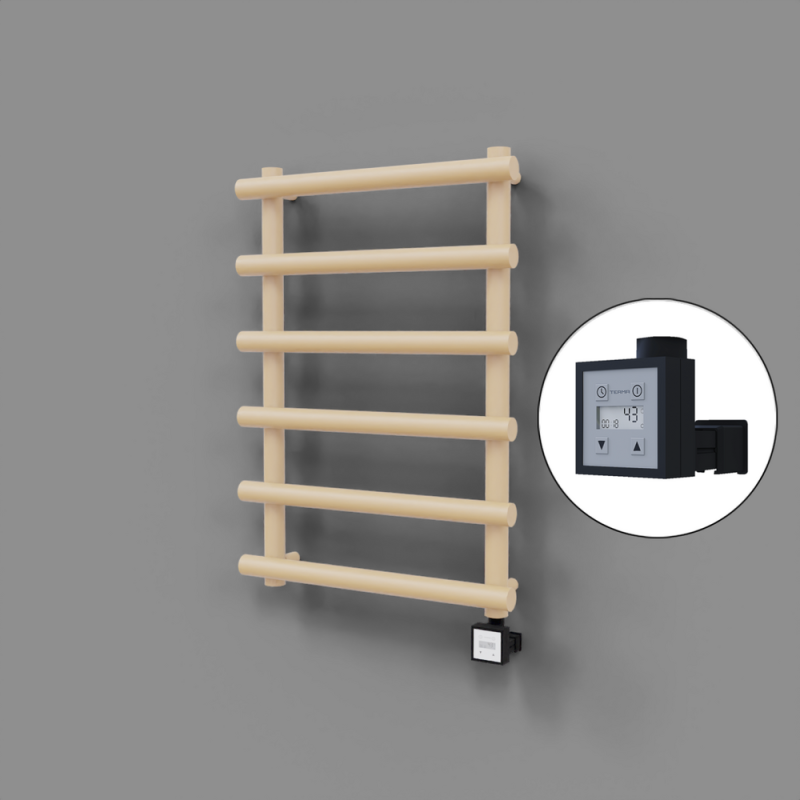 Amazon Dekoratif Elektrikli Havlupan 600x850 Kapuçino (KTX3 Termostat) 300W - 1AMA06000850BKTE7030