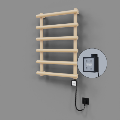 Radiva - Amazon Dekoratif Elektrikli Havlupan 600x850 Kapuçino (KTX3 Termostat) 300W Spiral Kablolu