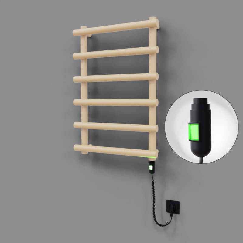 Amazon Dekoratif Elektrikli Havlupan 600x850 Kapuçino (On/Off Düğmeli) 300W - 1AMA06000850BKTE1030